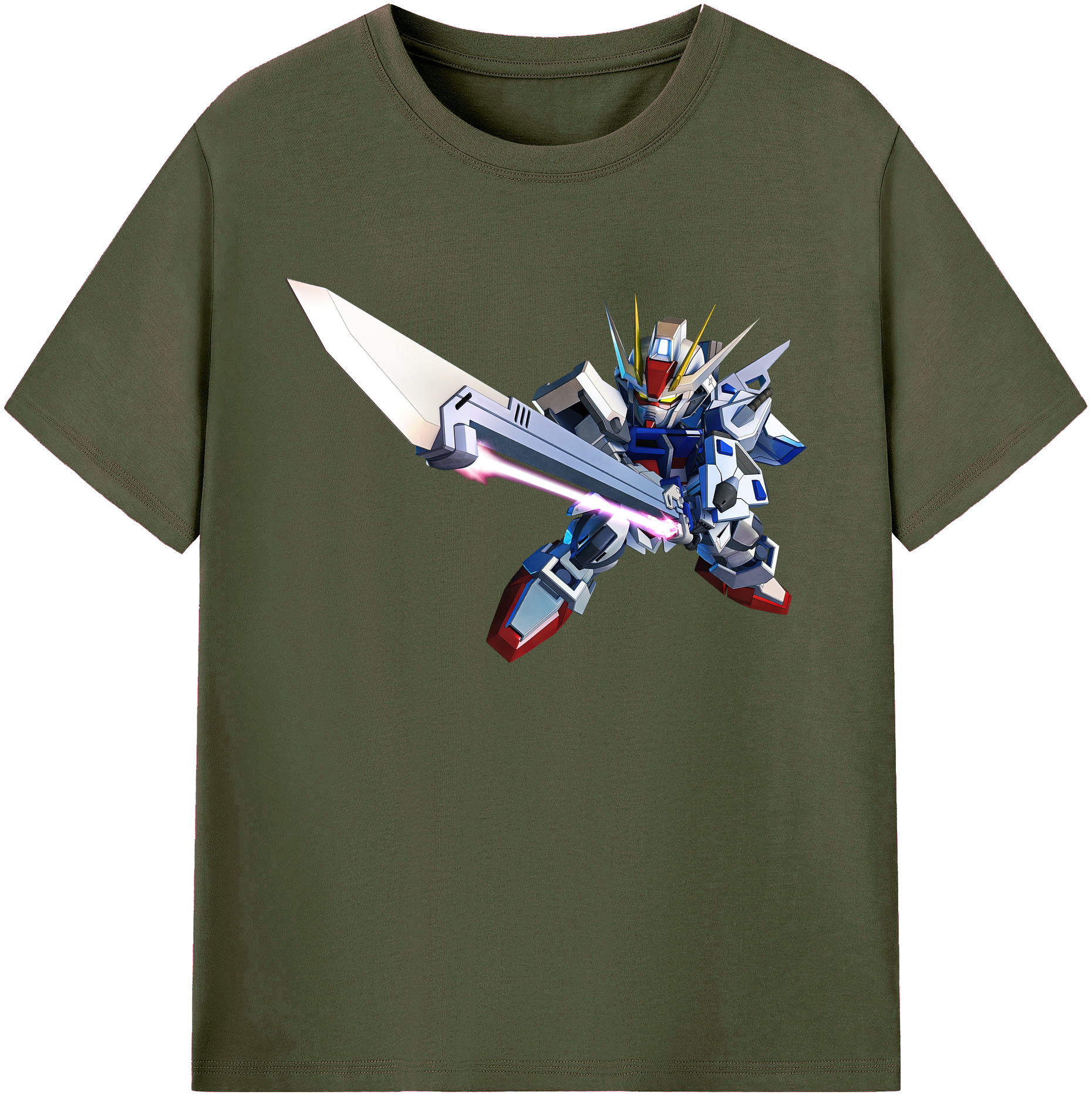 （画像用） 機動戦士ガンダム Mobile Suit Gundam 綿100％ メンズ半袖Tシャツ｜肌触りやわらか＆通気性